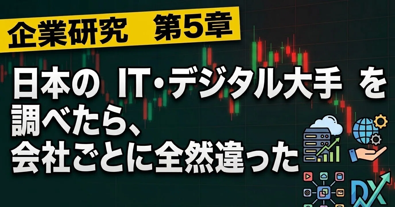 [Corporate Research Chapter 5] When I looked into Japan's 