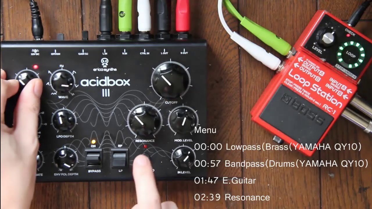 動作品】Erica Synths Acidbox III アナログフィルター Stimming