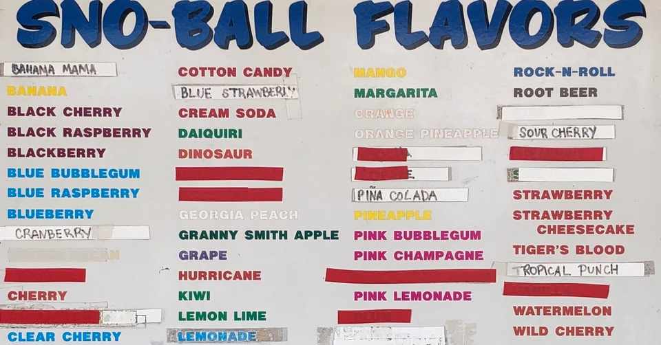 アメリカの田舎のアイスクリームスタンドはやけにメニューの選択肢が多い Tera Note
