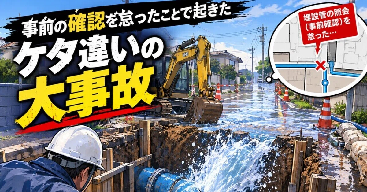 [The Cost of Tens of Millions of Yen] Striking a Water Pipe During ...