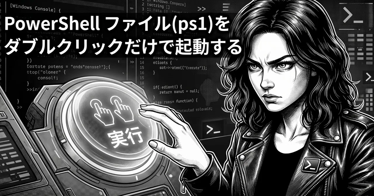 Launching PowerShell files (.ps1) with just a double-click｜🐹マリモのごはん🐍