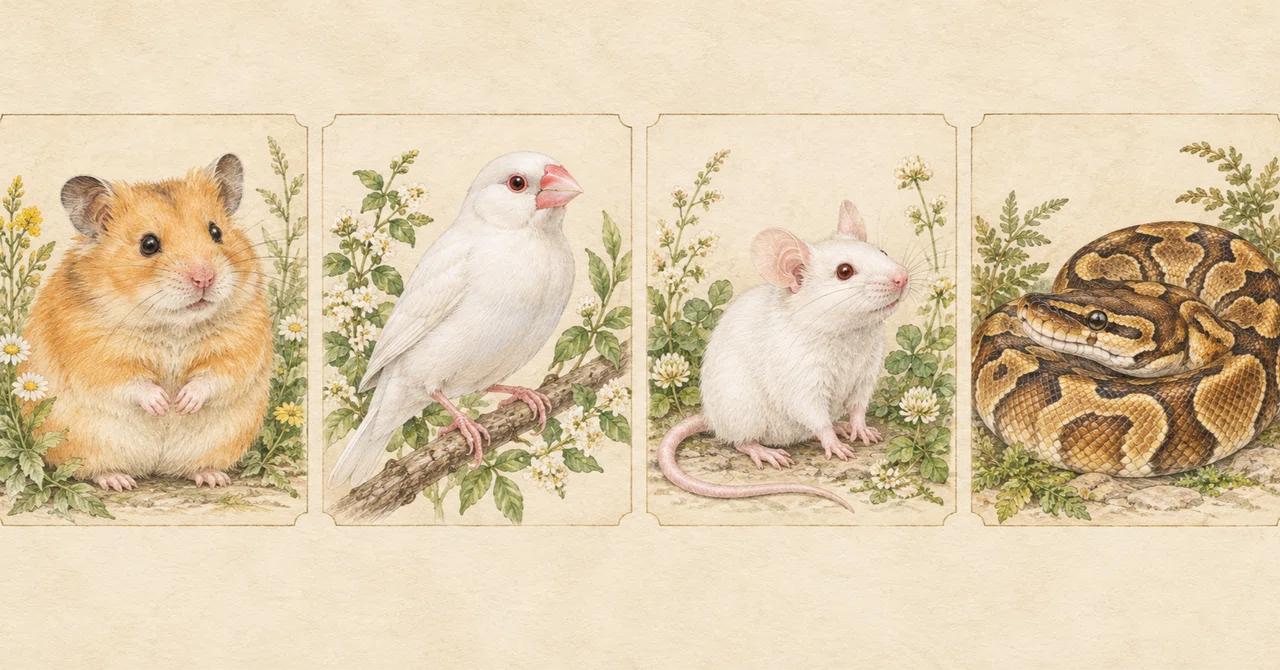 Are hamsters and Java sparrows pitiful, but mice are okay? | Drawing ...