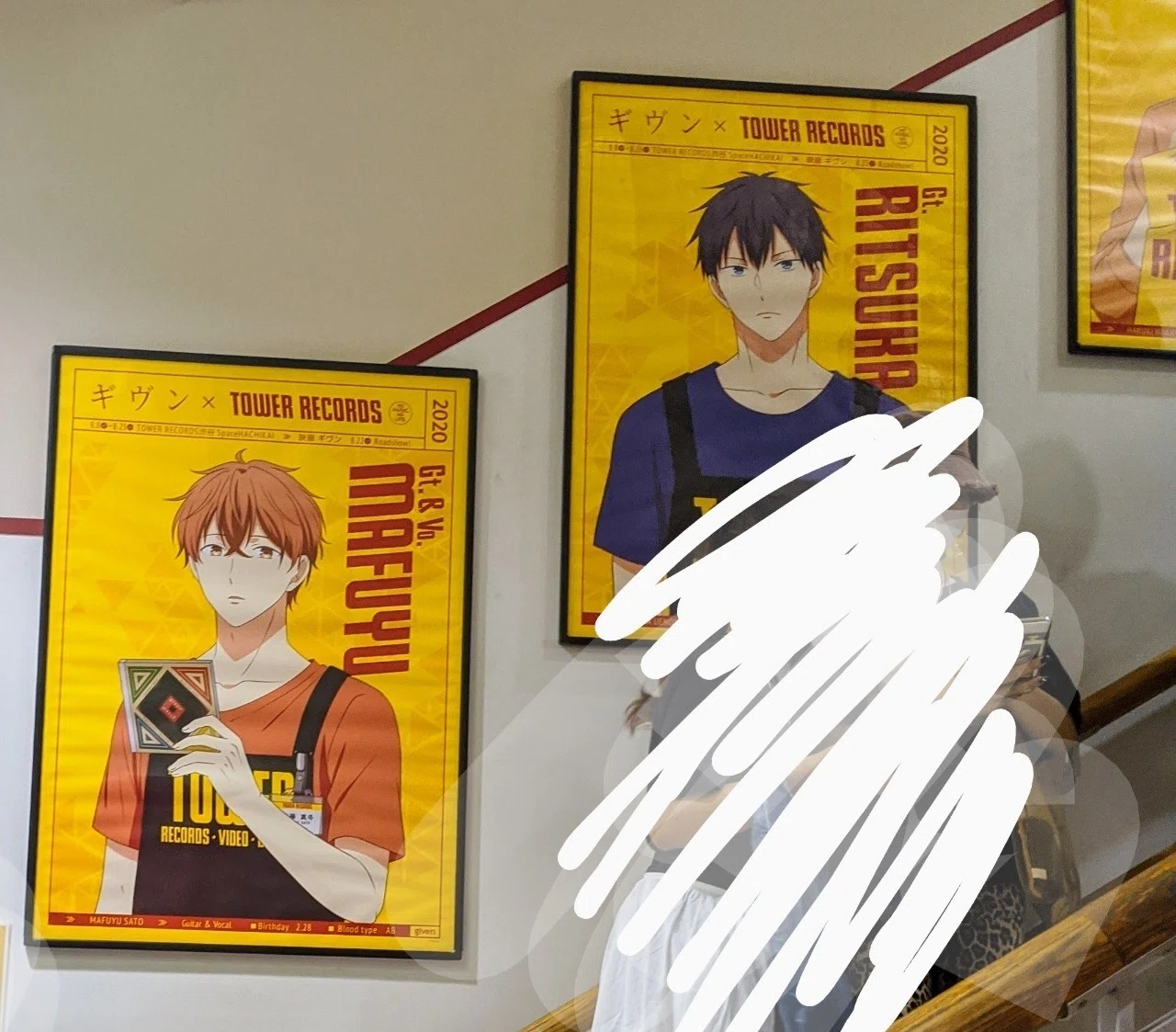 ヲタ活記録】渋谷タワーレコード8階 劇場版ギヴン『ギヴンギャラリー 
