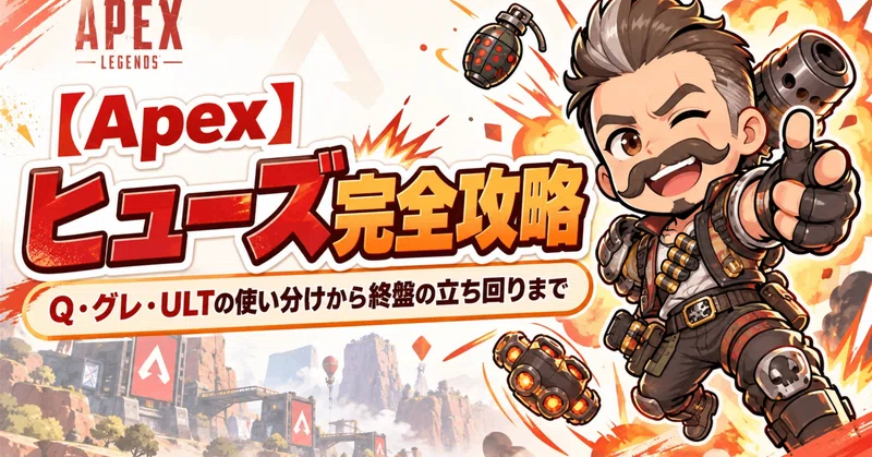 【Apex】ヒューズ完全攻略｜Q・グレ・ULTの使い分けから終盤の立ち回りまで