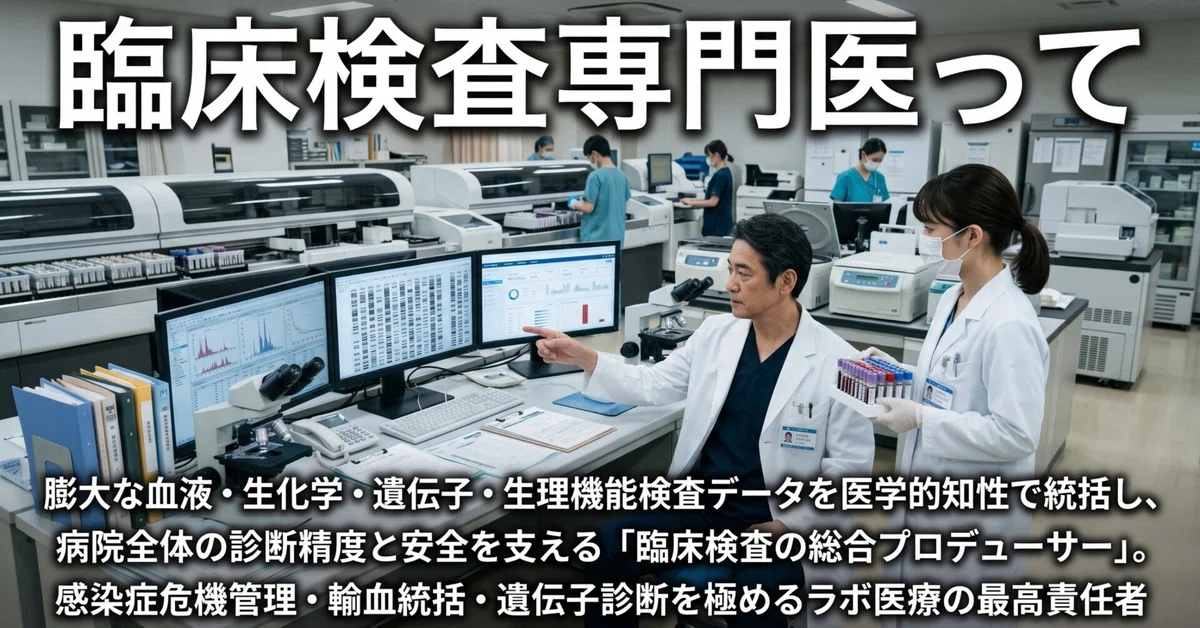 Laboratory Medicine Specialist | A 'comprehensive producer of clinical ...