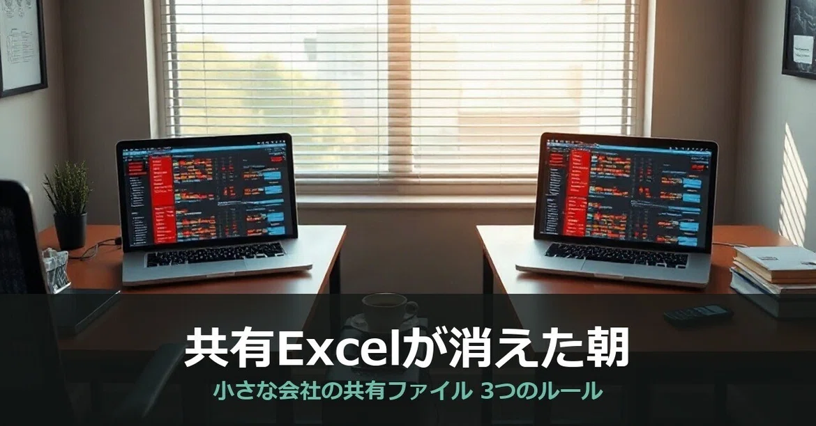 The morning the shared Excel file disappeared. 3 rules for when a small ...