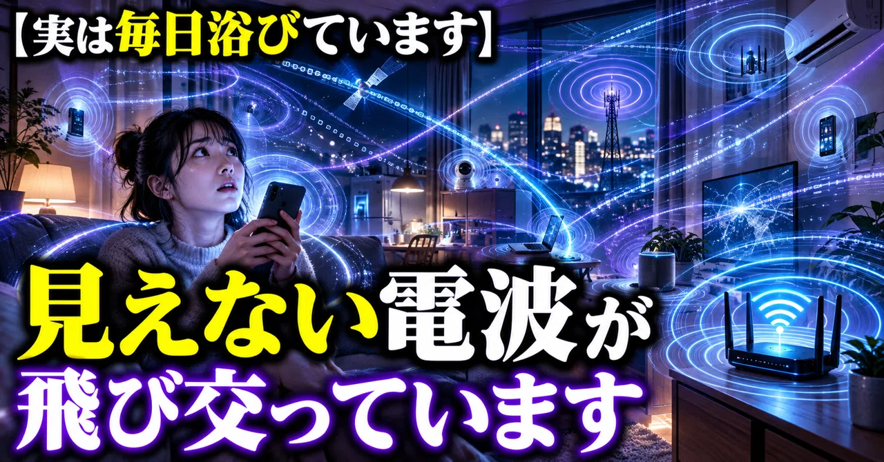 [You are actually bathed in it every day] Invisible radio waves are ...