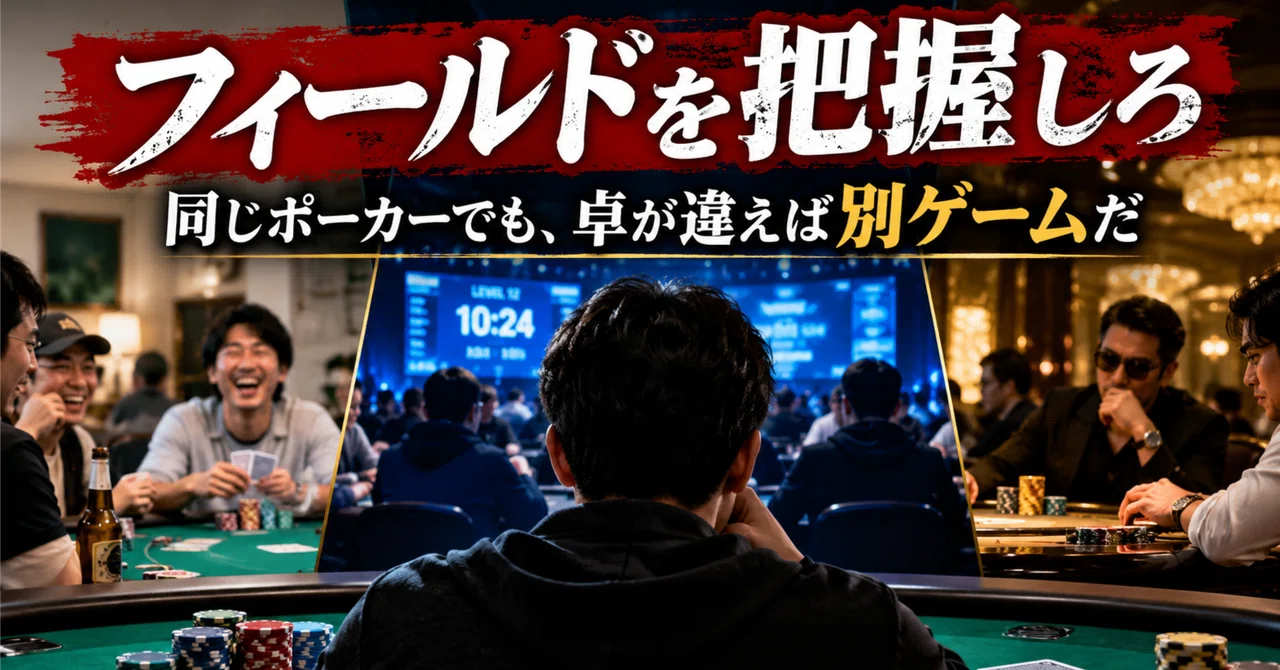 Understand the Field | Even in Poker, Different Tables Mean Different ...