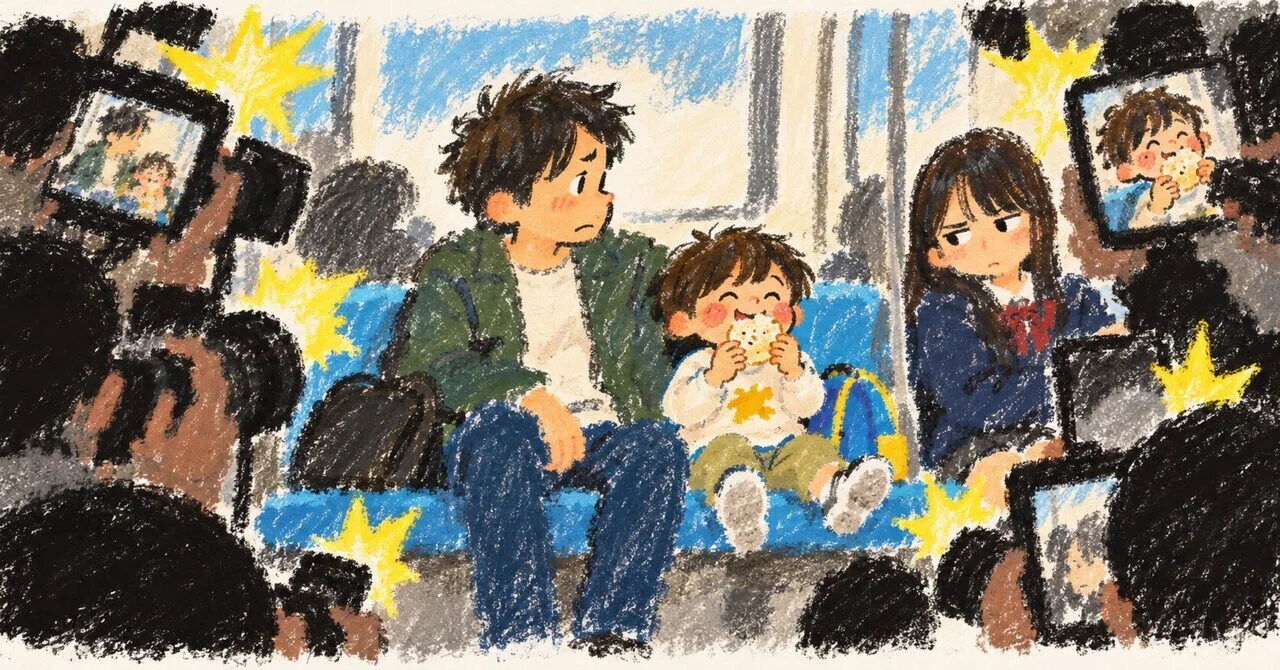 Parenting is full of paparazzi｜ワーパパえい