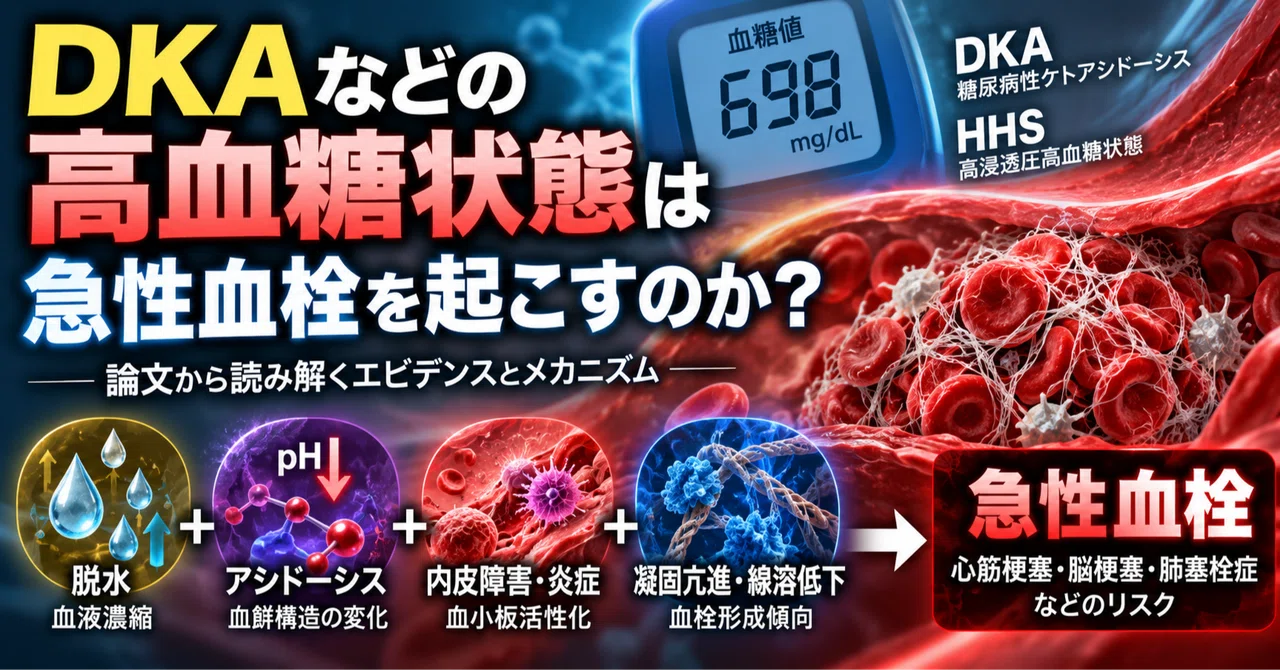Dvt Risk Do hyperglycemic states like DKA cause acute thrombosis?|Pazumaru