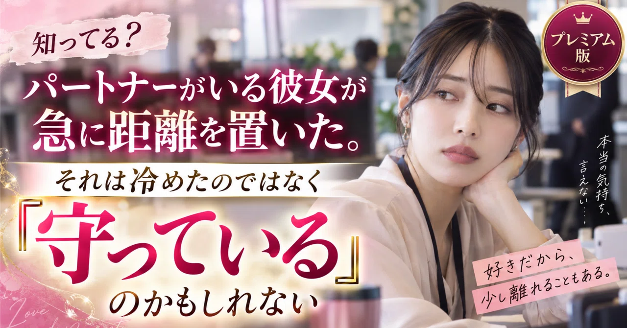 [Premium Version] Did you know? A woman with a partner who suddenly ...