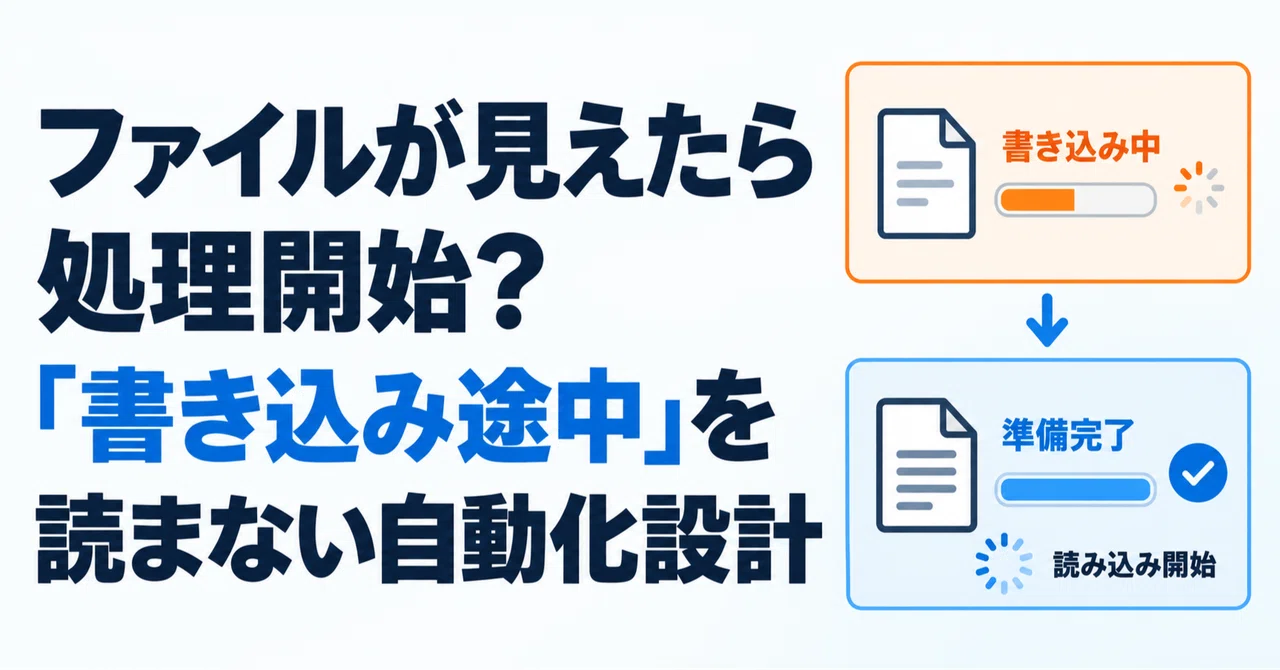 Start processing when a file appears? Automation design that avoids ...