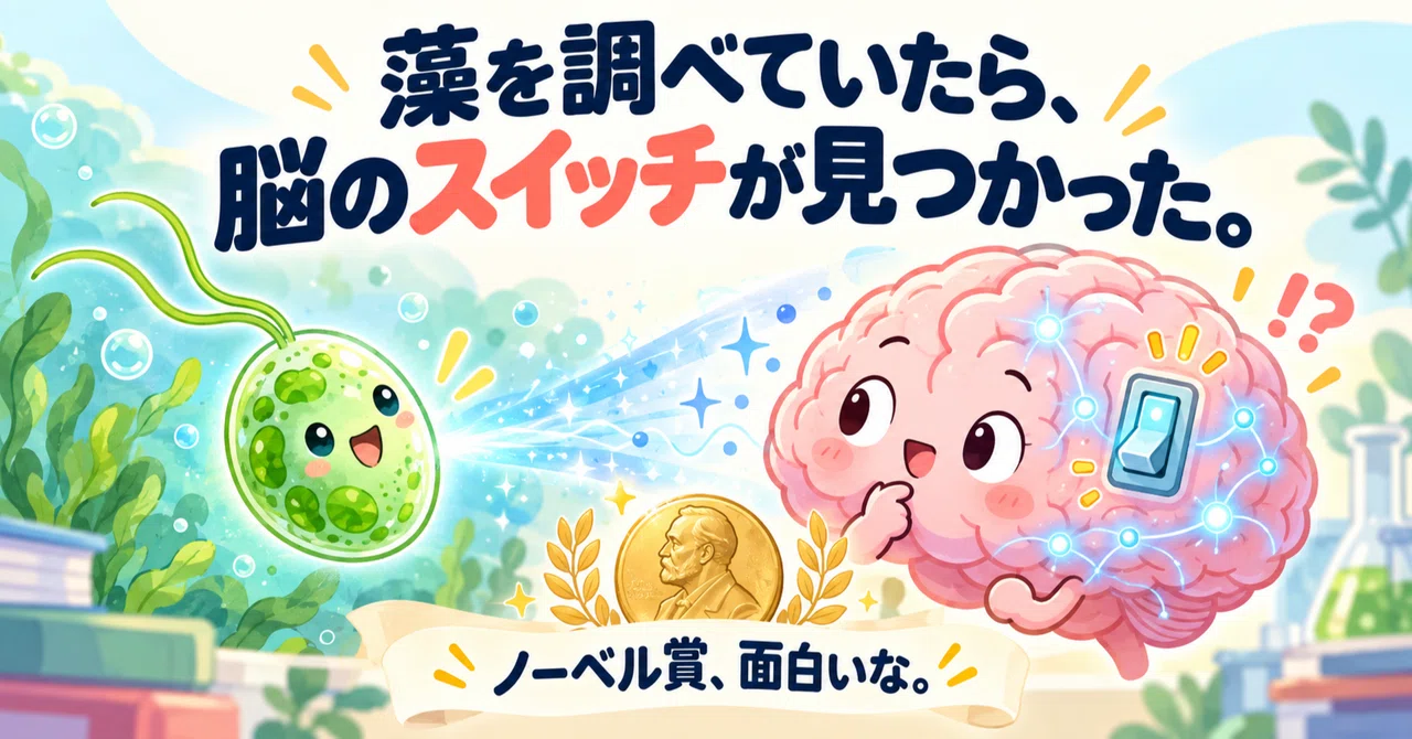 I was studying algae and found a brain switch. The Nobel Prize in ...