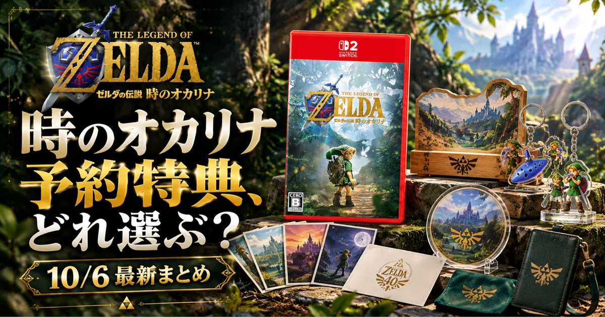 10/6最新】ゼルダの伝説 時のオカリナ予約特典まとめ｜Amazon・楽天
