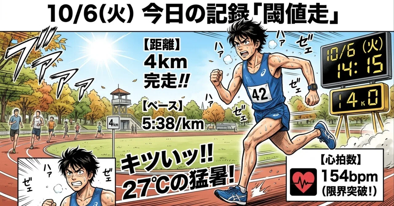 #1732 800m Training, 4k Threshold Run｜はせぎん（ヒデ）