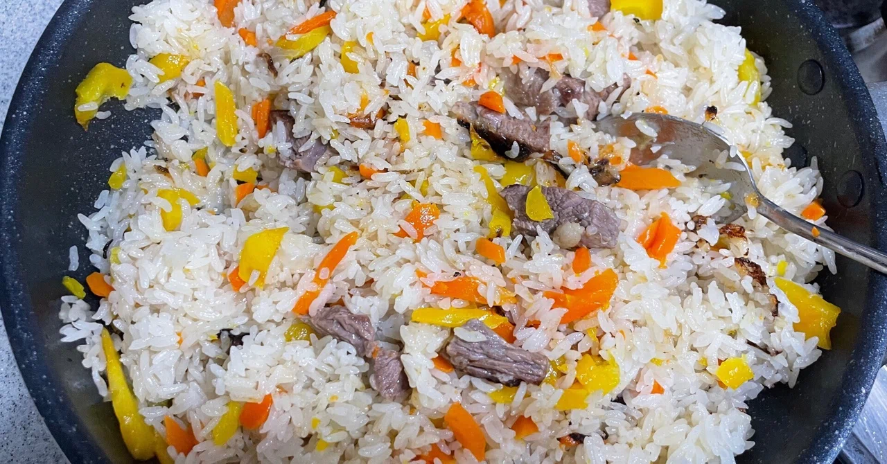 Only Salt and Sugar for Seasoning! I Tried Making an Easy Plov｜お料理ちゃん