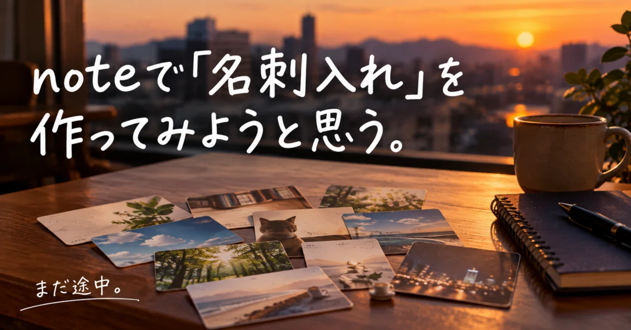 Episode 19 | I think I'll try making a 'business card holder' on note ...