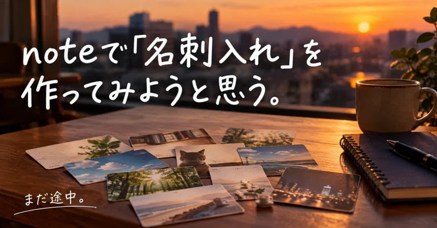 Episode 19 | I think I'll try making a 'business card holder' on note ...