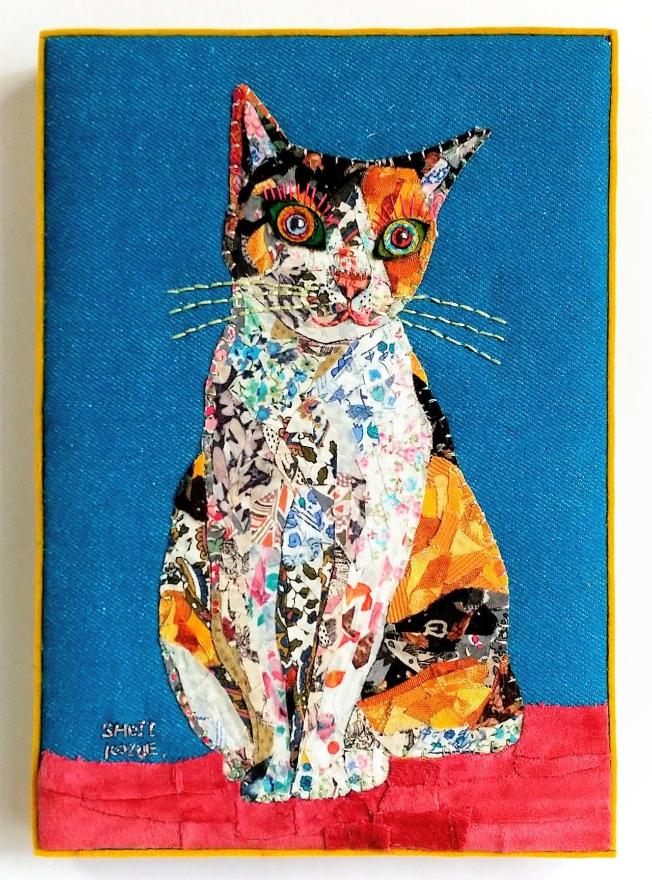 しょうじこずえさんの布絵（家）です しょうじこずえさんの布絵（家）です