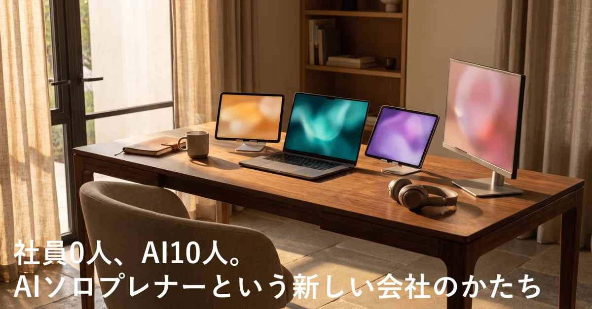 Zero employees, 10 AIs. A new form of company called the AI Solopreneur ...