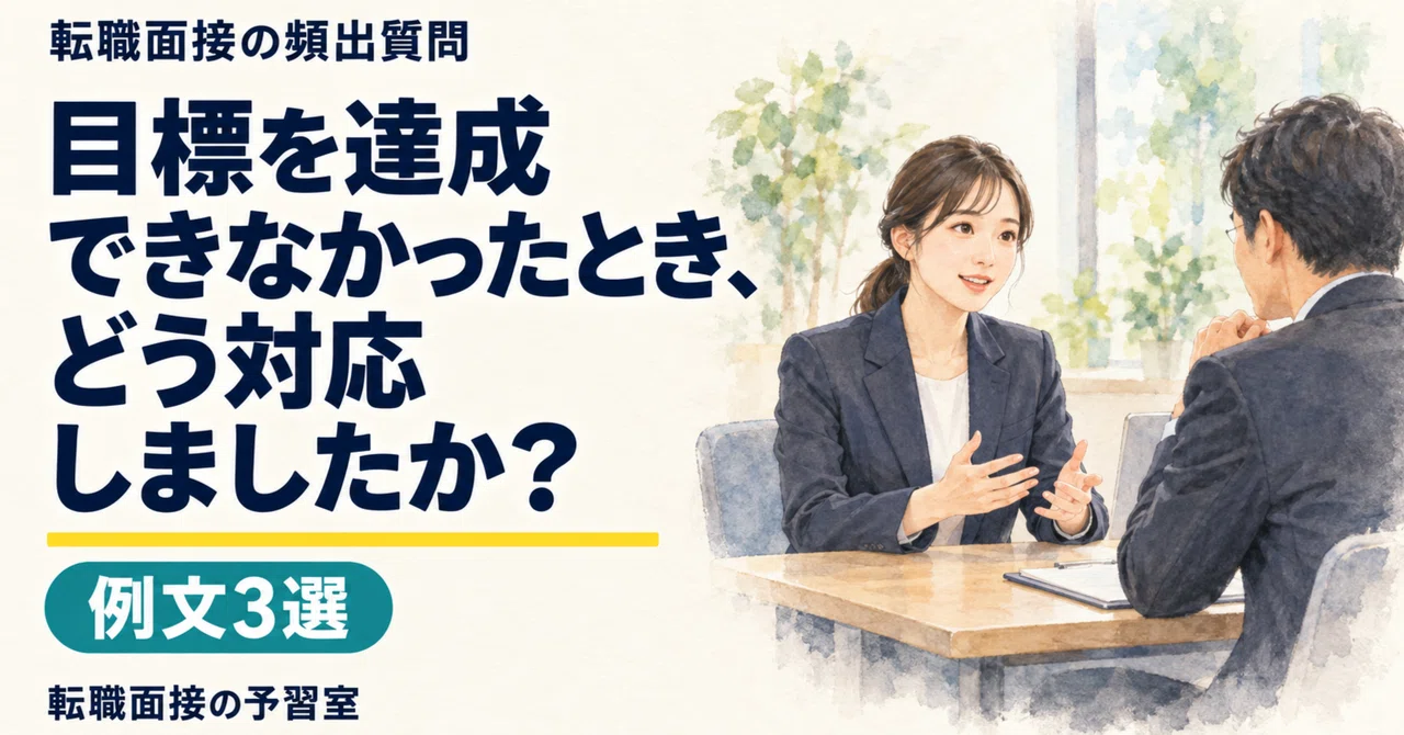 How to answer 'How did you handle it when you couldn't achieve your ...
