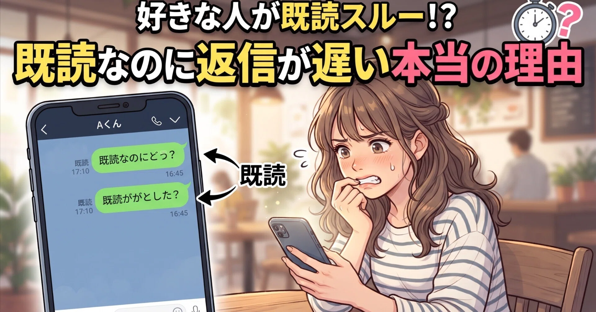 既読ついたのに返ってこない…」好きな人が返信を遅らせる理由10選