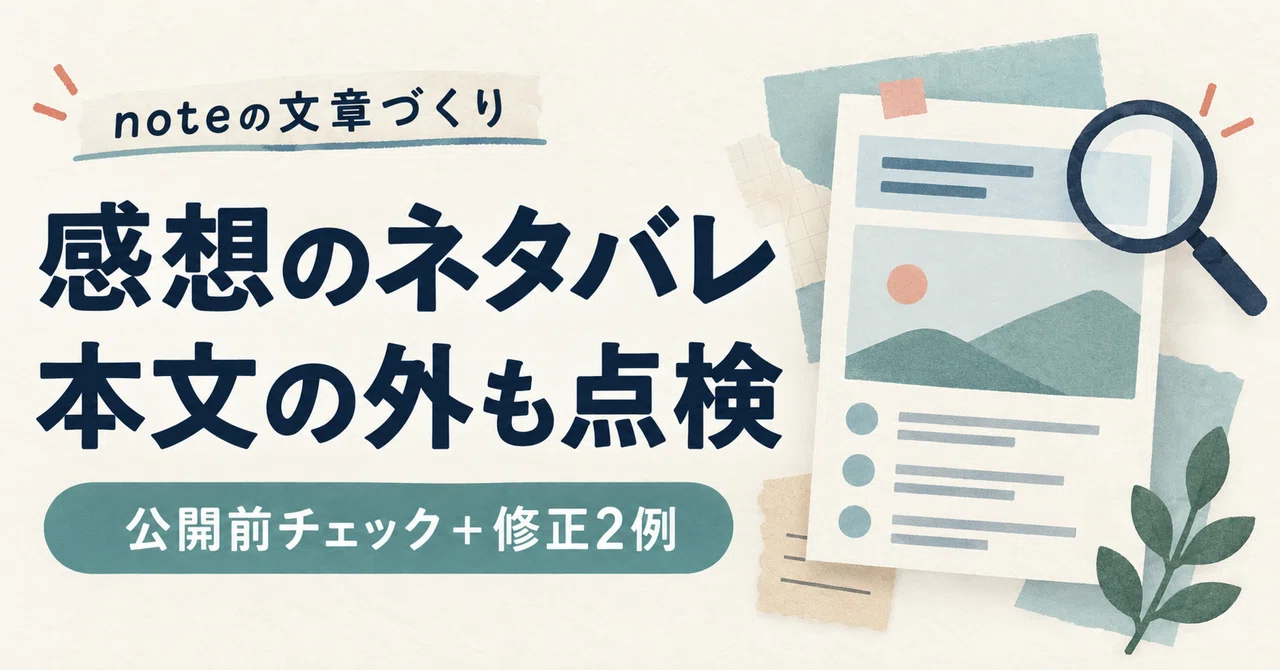 Impressions and spoilers for note should be outside the main text too ...