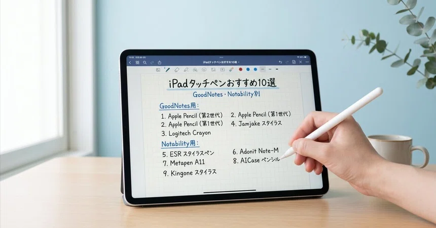 Notabilty Notes 10 Recommended iPad Styluses | Categorized by GoodNotes and Notability ...