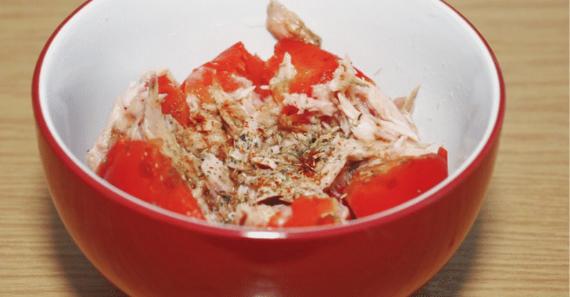 トマトとツナのバルサミコ酢サラダ おうちごはん うた Note