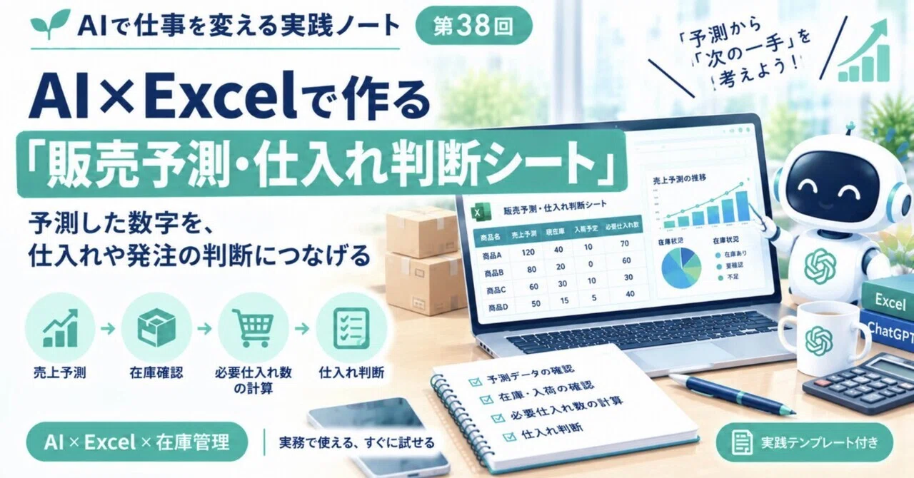 Vol. 38: Creating a 'Sales Forecasting & Purchasing Decision Sheet ...