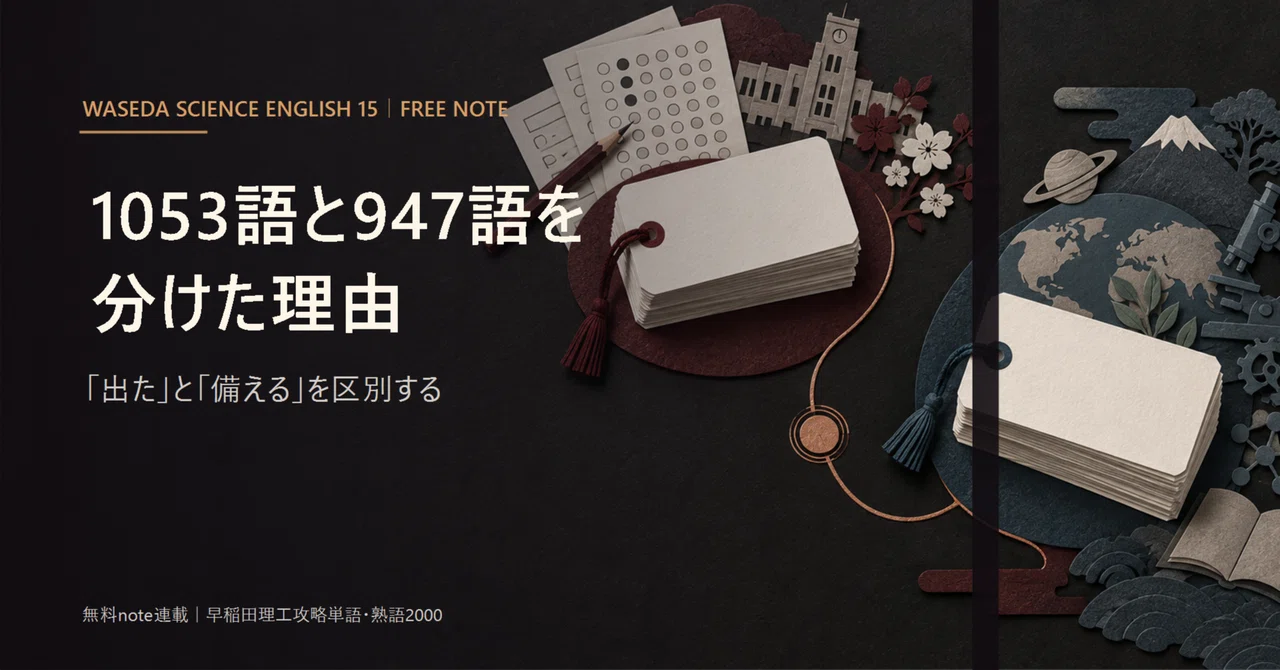 [Waseda Science and Engineering] The reason for separating the 1,053 ...