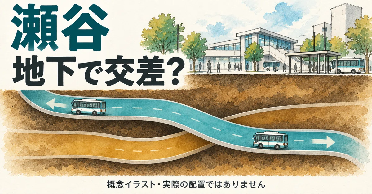 Why do the Seya buses cross underground?｜日系大手勤務@さとう猫男爵[財務/AI/街歩き]
