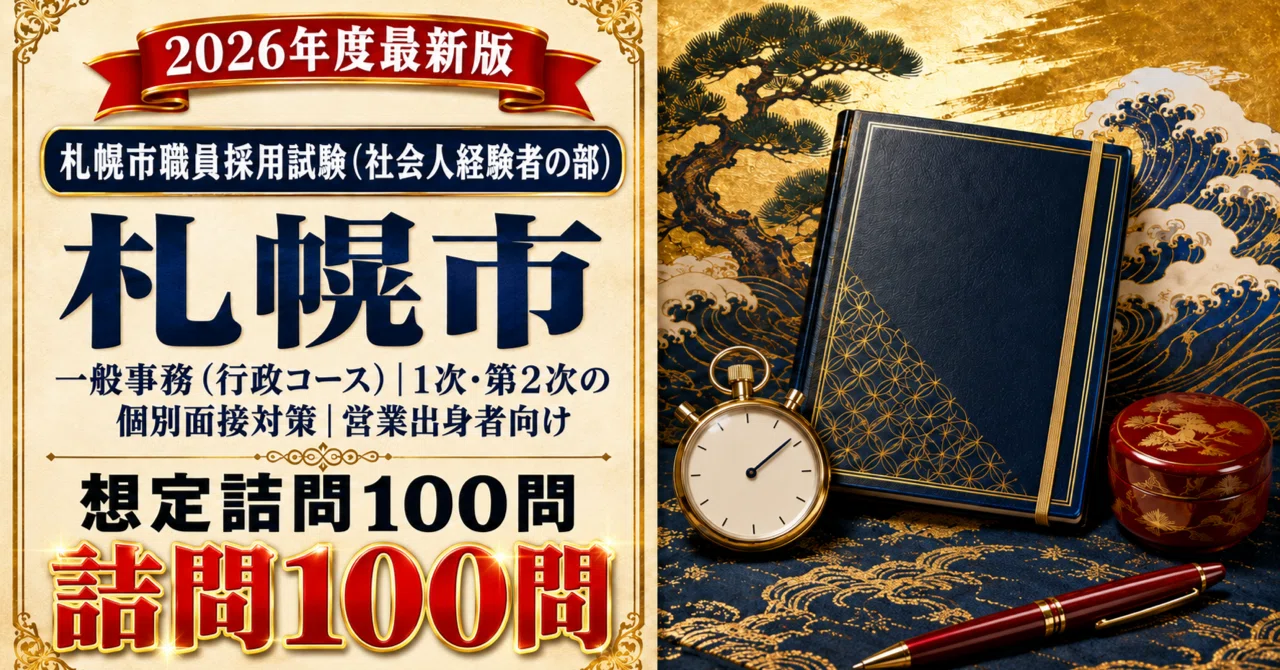 [Sapporo City Experienced Professional Category] General Administration ...