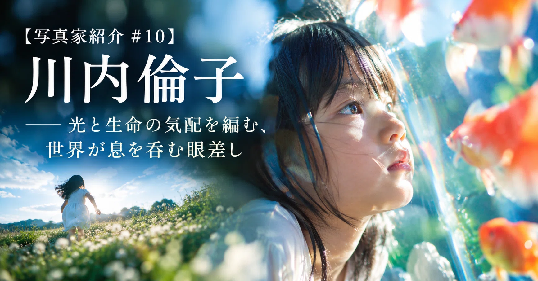 写真家紹介 #10】川内倫子 —— 光と生命の気配を編む、世界が息を呑む