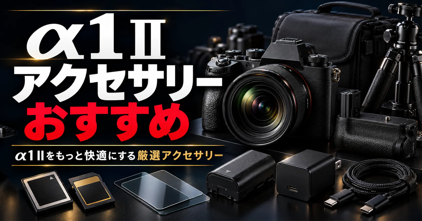 α1 IIアクセサリーおすすめ｜SDカード・CFexpress・バッテリーなど必要
