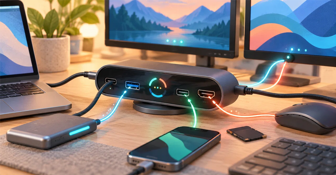 A USB hub with a display is finally here. Being able to see why it won ...