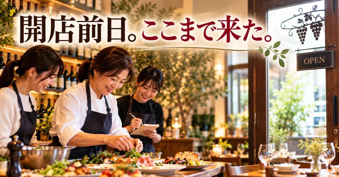 開店前日。ここまで来た。｜まり｜70代、人生を発掘して書く