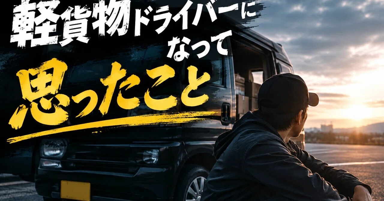 The Reality of Being a Light Cargo Driver｜22歳、ゼロからの道