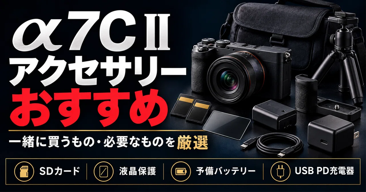 SONY】α7C II アクセサリーおすすめ｜一緒に買うもの・必要なものを