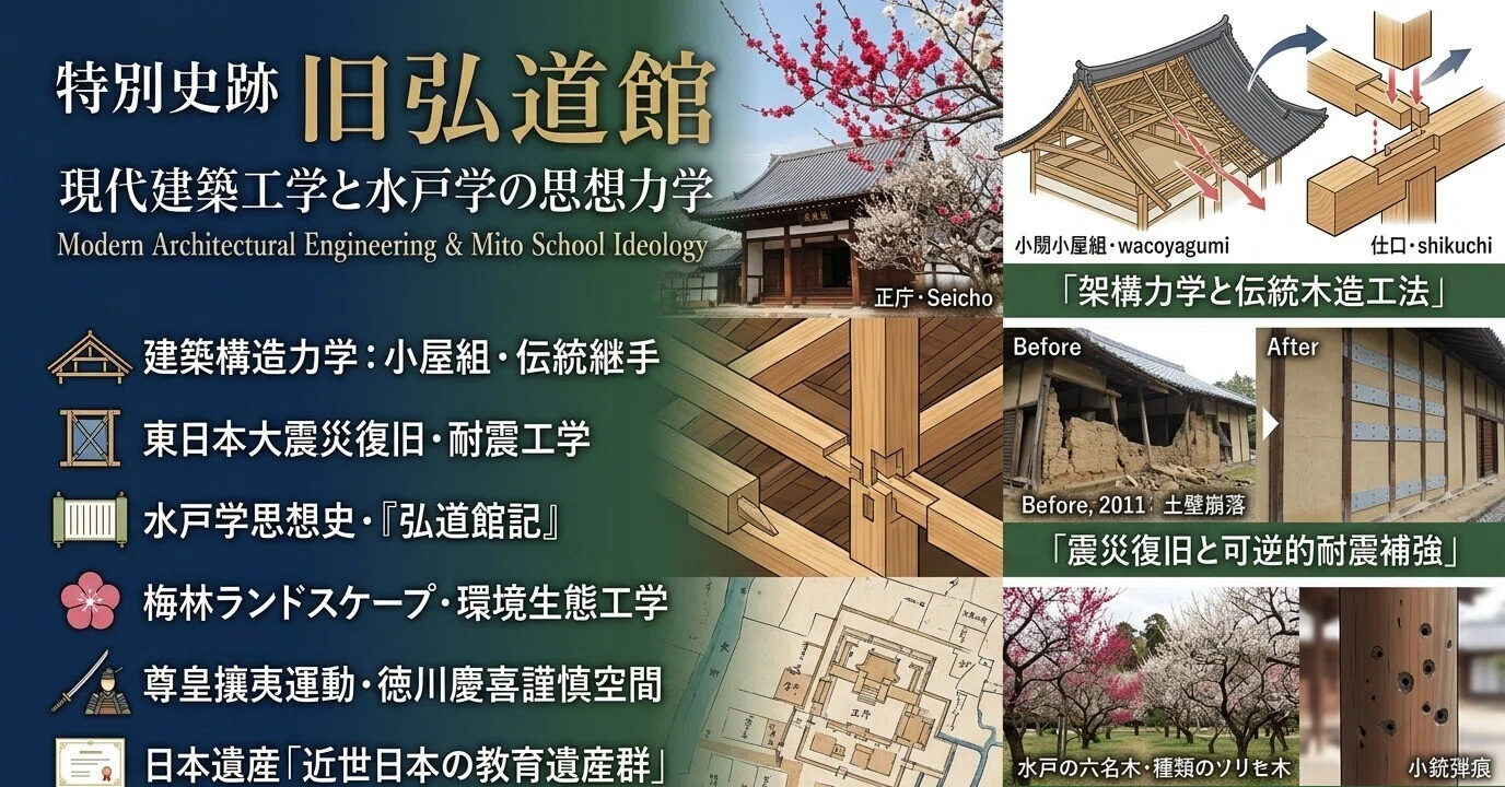 特別史跡の現代建築工学・現代人文的文化 ── 旧弘道館［近世最大藩校