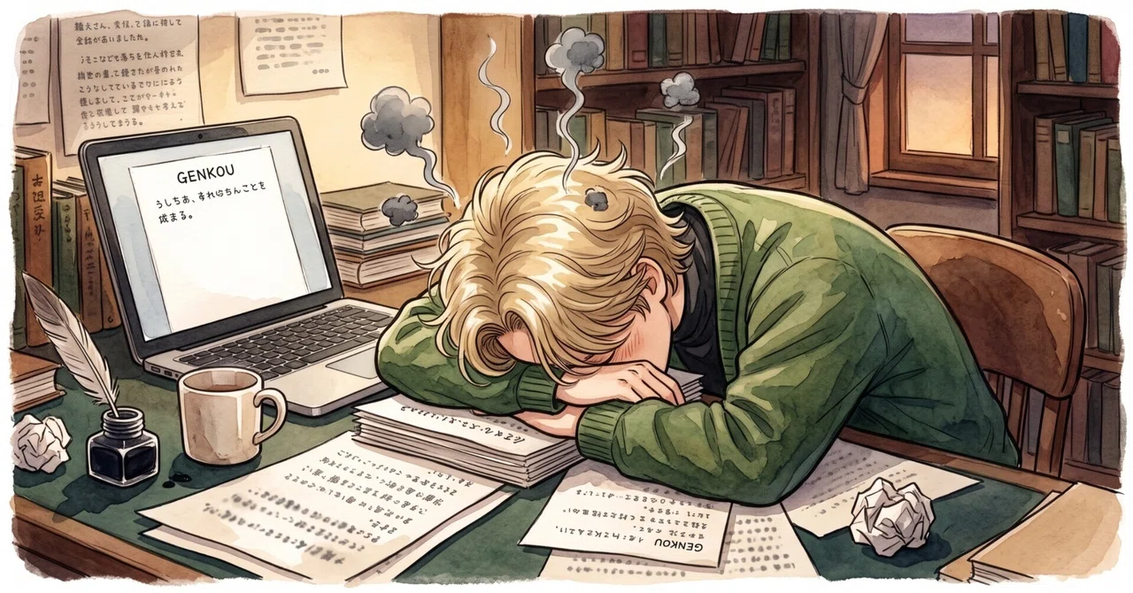 Try admitting that you cannot write for a moment｜四つ葉@公募長編小説