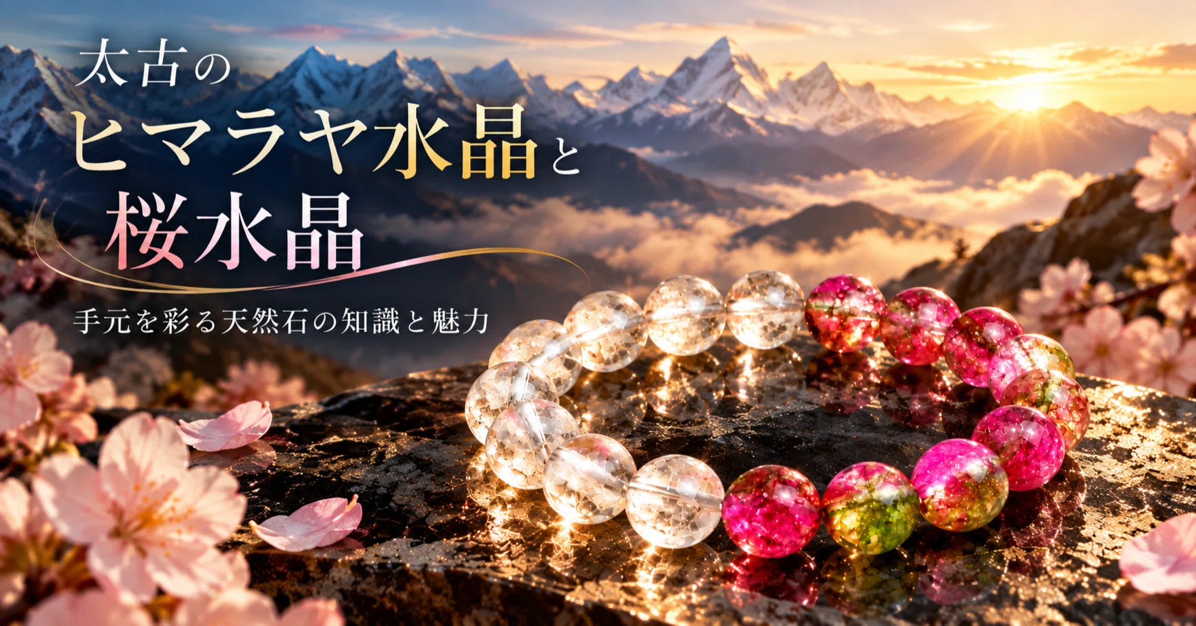 太古のヒマラヤ水晶と桜水晶｜手元を彩る天然石の知識と毎日に
