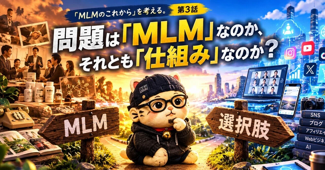 【MLMの罠】権利収入という幻を追う前に、アフィリエイトで「仕組みの正体」を暴く話