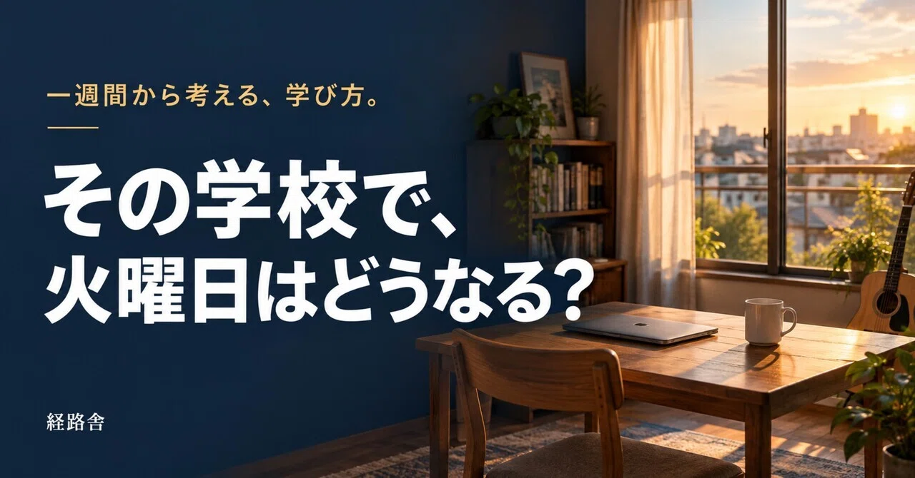 If you attend that school, what happens on a Tuesday, for example?｜経路舎国際学院