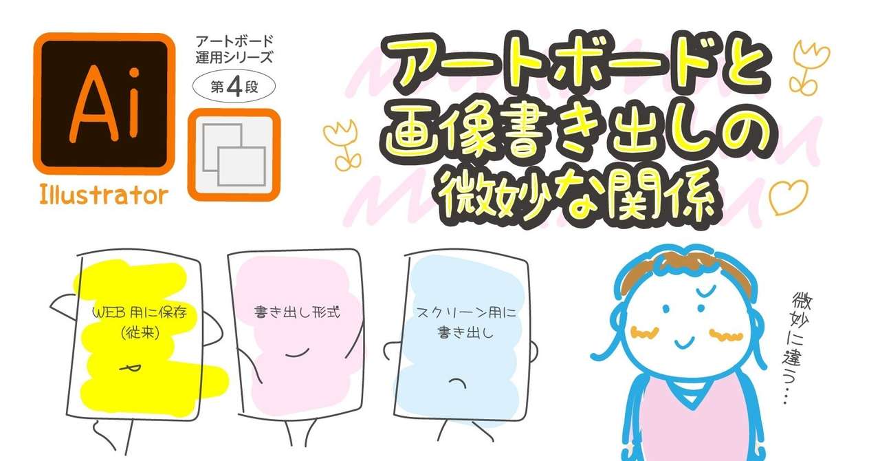 Illustrator 画像書き出しのまとめ Ohinunohuguri Note