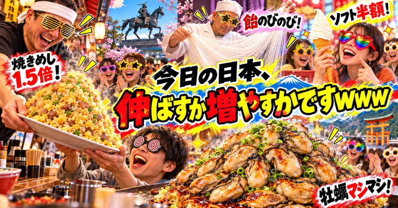 Fried rice is 1.5x, soft serve is half price, candy stretches and ...