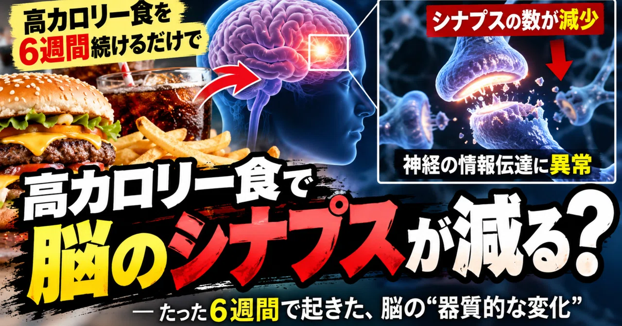 High-calorie diets reduce synapse count, leading to dementia｜おいす💊メガ健康学💊 ...