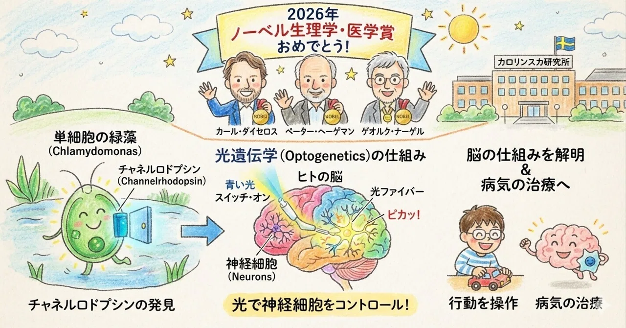 [2026 Nobel Prize] Controlling the brain with light!? What is the ...