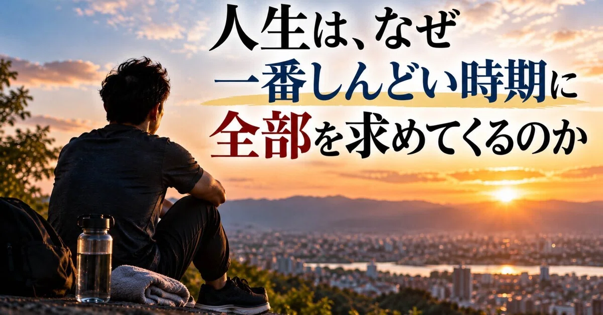 [Life from 45 (22)] Why does life demand everything during its most ...