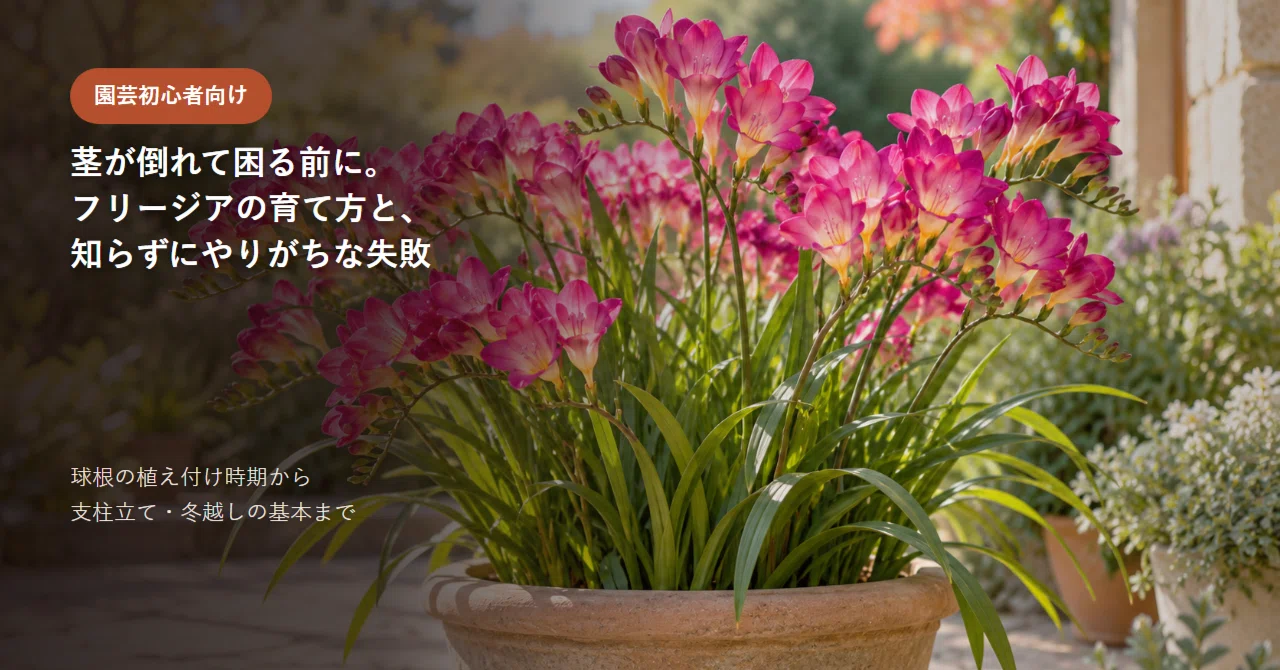 Before your stems fall over. How to grow freesias and common mistakes ...